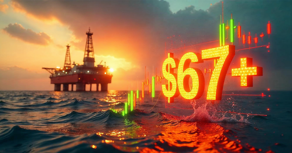 Oil Reaches the Highest Level in Two Months, Brent Breaks $67